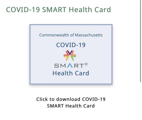 mass covid 19 smart health card|COVID.